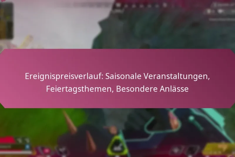 Ereignispreisverlauf: Saisonale Veranstaltungen, Feiertagsthemen, Besondere Anlässe