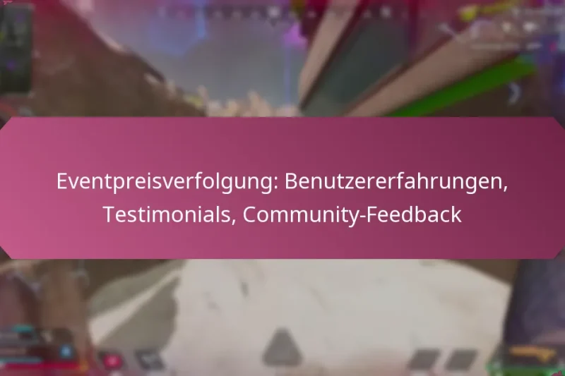Eventpreisverfolgung: Benutzererfahrungen, Testimonials, Community-Feedback