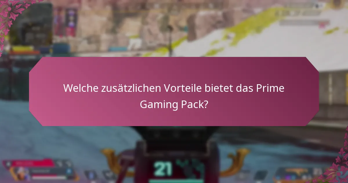 Wie schneidet das Prime Gaming Pack im Vergleich zu anderen Gaming-Abonnements ab?