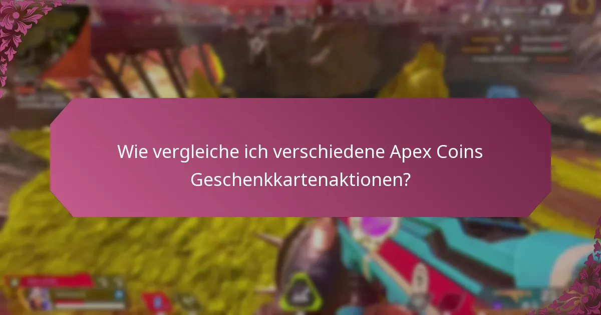 Welche besonderen Veranstaltungen bieten Apex Coins Geschenkkartenaktionen an?